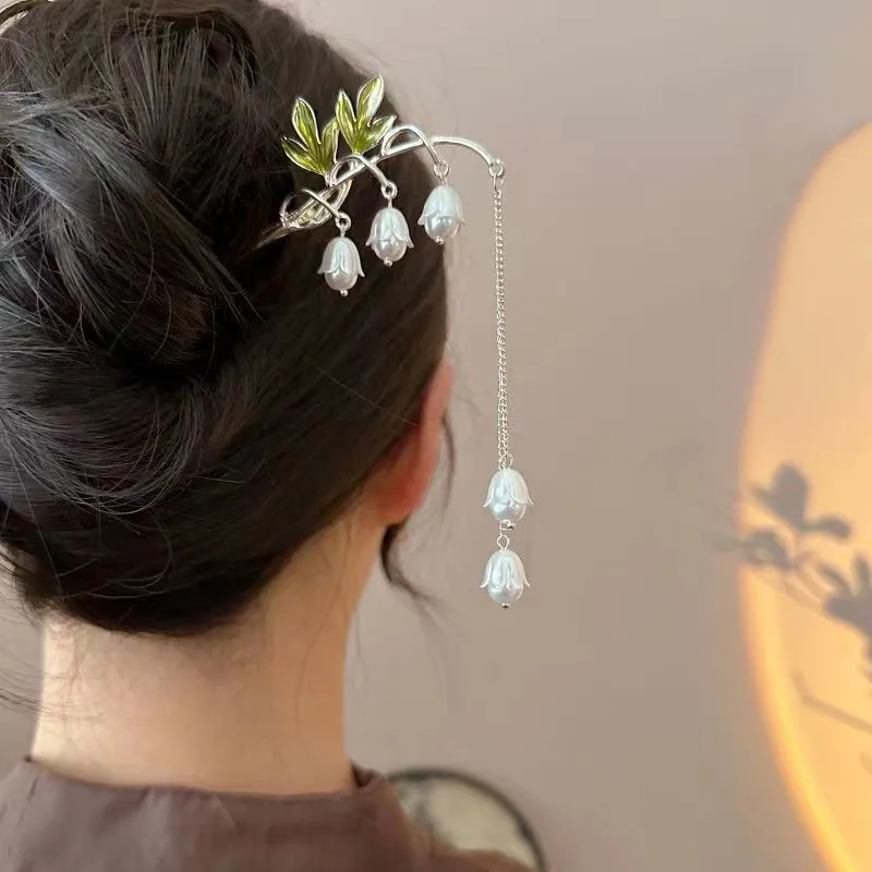 Ancient Chinese Hairpin for Women Hanfu Hair Stick with Tassels New Chinese Style Traditional Hair Insert Hair Clip Accessories