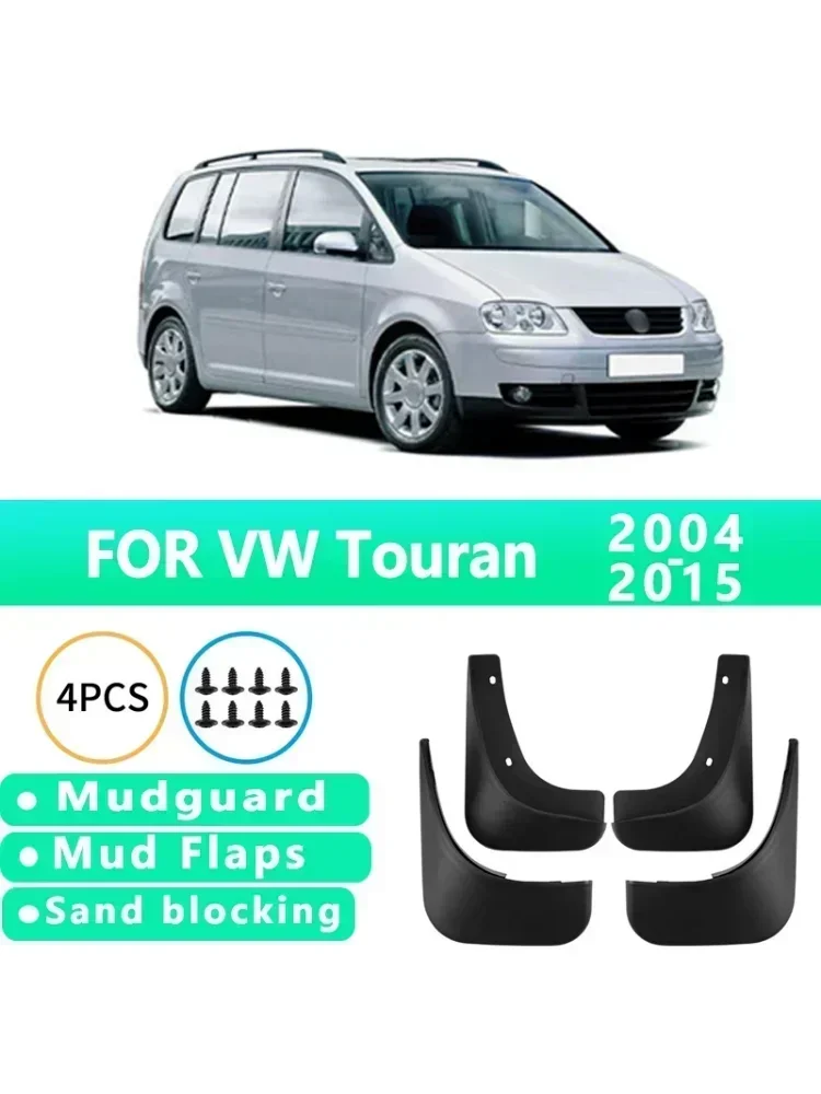 Garde-boue adaptés à Volkswagen Touran 2004 – 2015, garde-boue de pneus, accessoires anti-éclaboussures, protections de roues 4ps