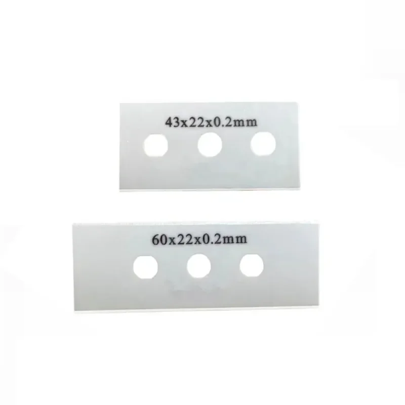 10pcs Zirconia Three-hole Ceramic Blade Machine Ceramic Cutter Inserts Film Chemical Fiber Meltblown Cloth Slitting Cut Tool