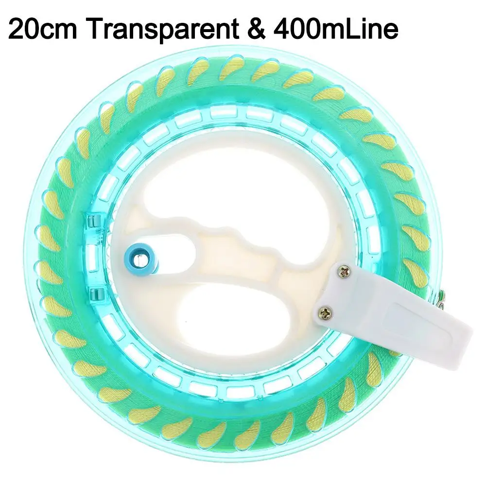 Grip Fying Kites Round Blue String Flying Winder Fire Wheel Kite Reel Handle Tool