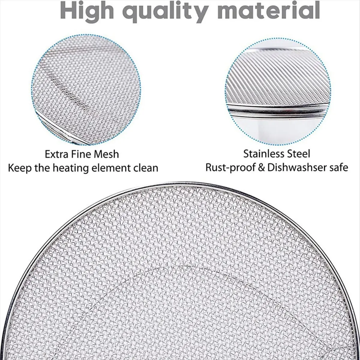 FSLH الفولاذ المقاوم للصدأ ترشيش درع ل FG550/BG500A/DG551 القابلة للإزالة النفط سبلاش الحرس داخلي شواء سبلاش ملحق