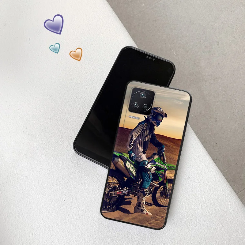 Anti-Drop Soft Phone Case For Xiaomi Poco x5 5G x4 x3 pro f3 gt f4 f5 m5 m4 m3 c40 c50 c51 Fashion Flying Rider Motocross Cover