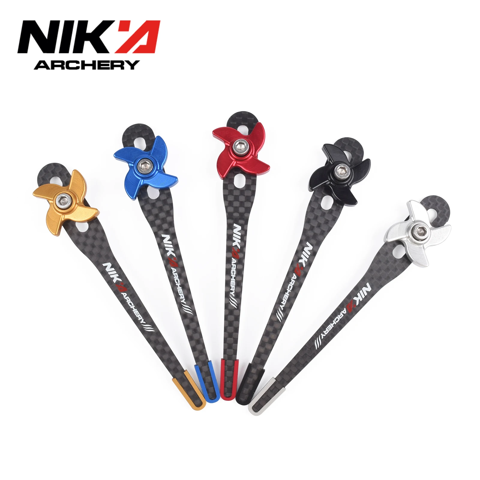 1PC NIKA Archery Clicker Recurve Bow Carbon Fiber Clicker Adjustable Length For Youth Archery Beginner