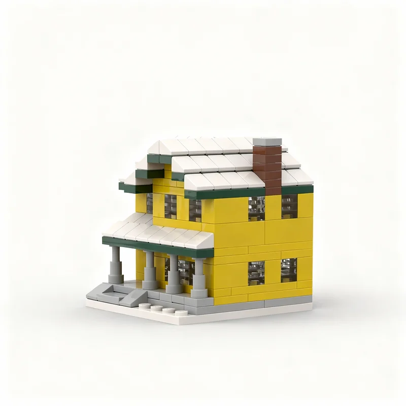 ชุดตัวต่อ MOC 270 ชิ้น ชุดบ้านเรื่องราวเล็กๆ สำหรับเทศกาลคริสต์มาส ของขวัญคริสต์มาส ของเล่นตัวต่อสร้างสรรค์ เสริมสร้างความคิดสร้างสรรค์และการเรียนรู้