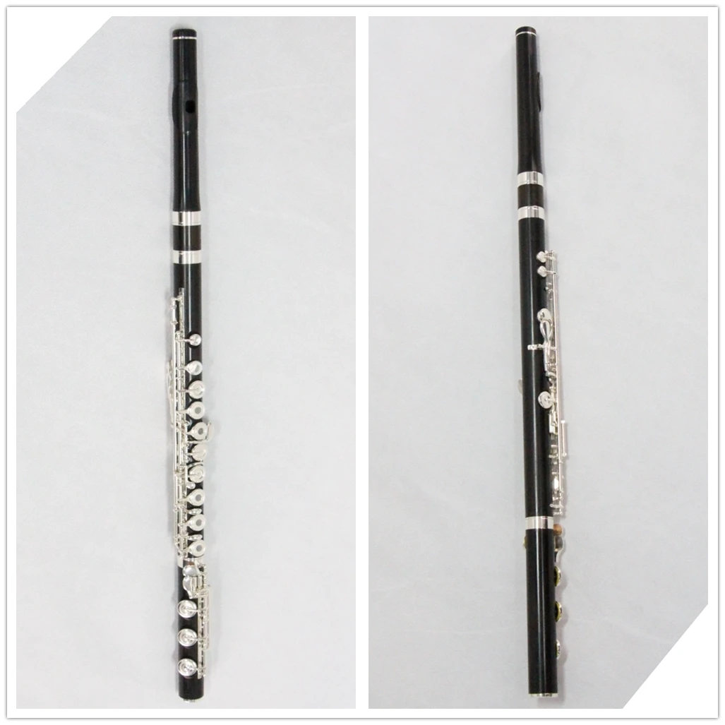 FFL-600S Professional C Flute High End Silver Plated Finish Enony Performance Instrument Flute With Maple Wood Case