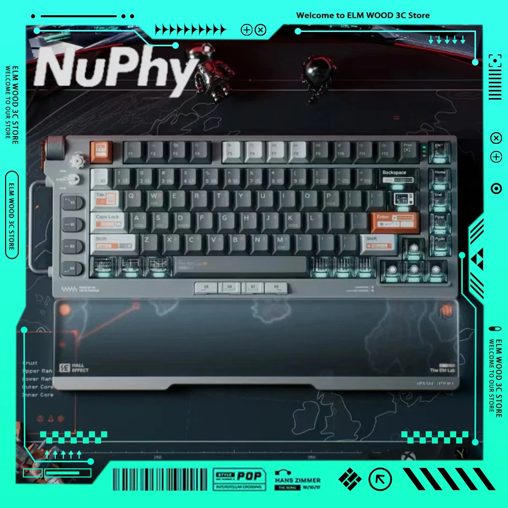 

Nuphy Field75 HE Magnetic Switch Mechanical Keyboard Multifunctional Knob Hot Swap Gaming Keyboard Pc Gamer Accessories VALORANT