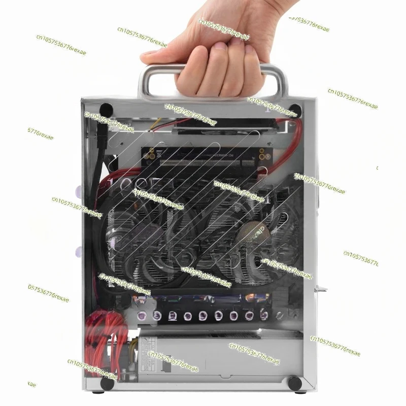 S3 MINI ITX Case Aluminum 5 Litre PC Gaming Small Chassis With Handle Support RTX3060/13600 Computer Compact A4 Case