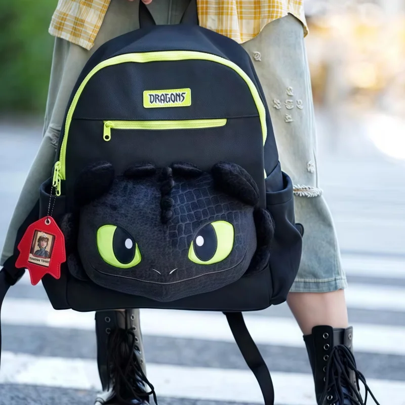 

Hot New How To Train Your Dragon Toothless Backpack Large-Capacity Toothless School Bag Multifunctional Fashion Bags Gifts
