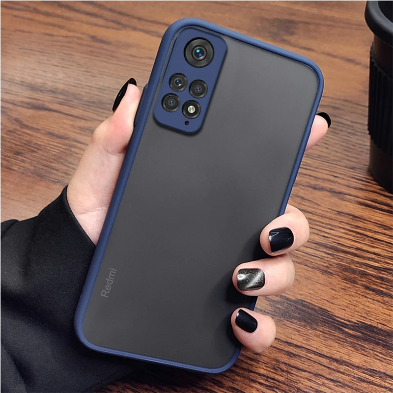 ARMOUR Stoßfeste Handyhülle für Xiaomi Redmi Note 11 Pro 10 12 Pro Mi 12T 11T Pro POCO F5 Weiche TPU-Rahmen Harte Rückseite – Detail 3