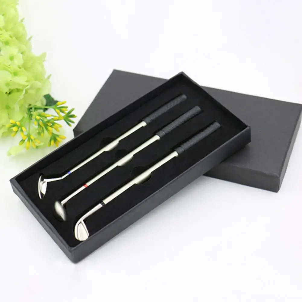 Lightweight 1 Set Excellent Desktop Golf Ball Game Pen Gift Fine Workmanship Signing Pen Wear-Resistant   Office Supplies