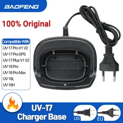 BAOFENG UV-17 PRO EU/US Original  Battery Charge Base Charger for Baofeng Two-Way Radio UV17 UV18 Pro Walkie Talkie Accessories