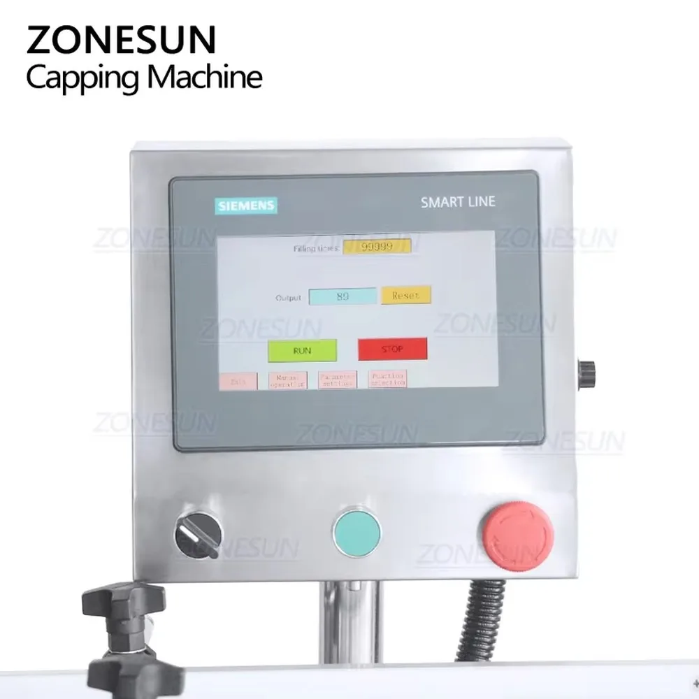 Single Head Jerry Can F-style Gallon Bottle Cap Screw Capping Machine Big Jars For Liquid Filling Sealing