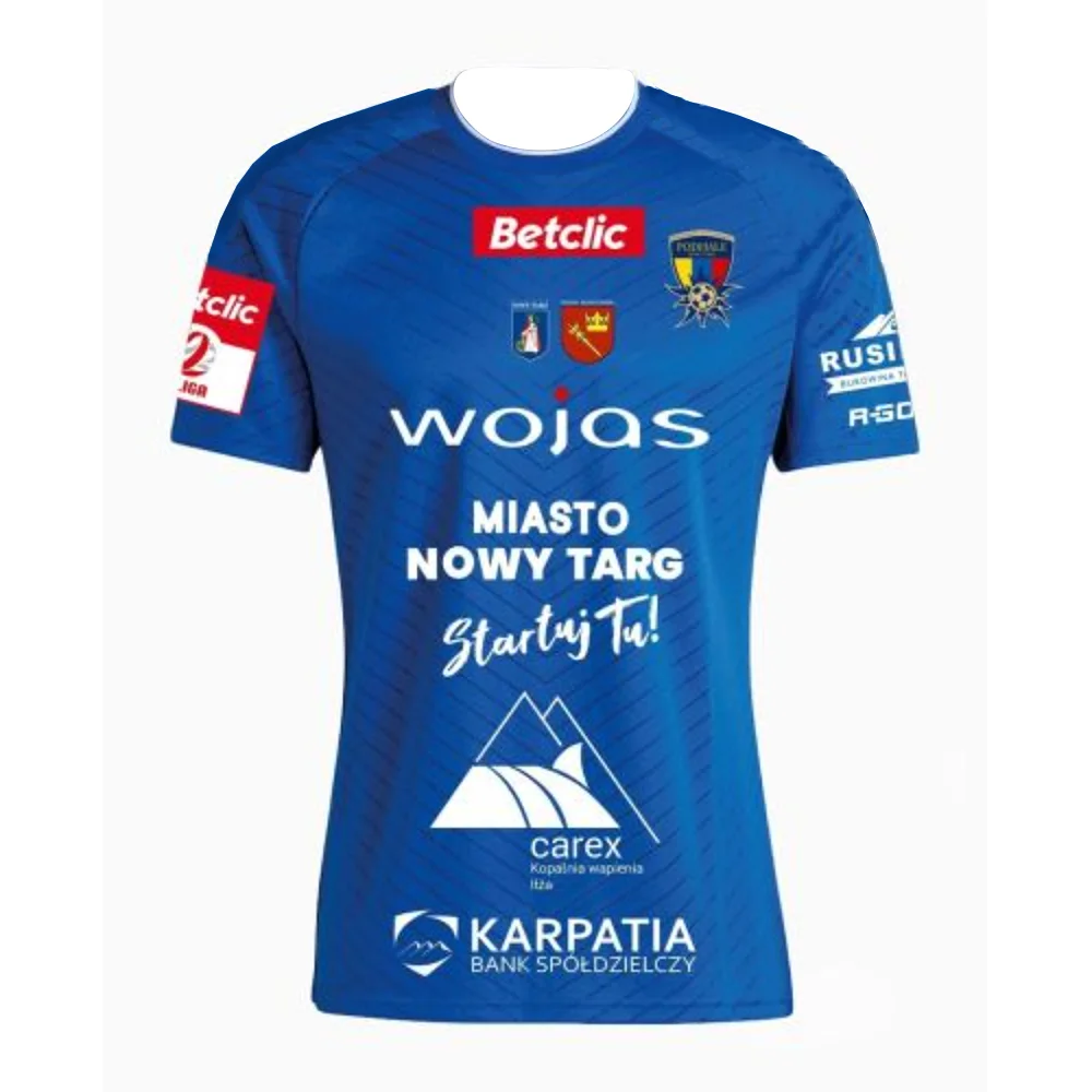 2026 Podhale Neues Modell Team Kurzarm-Basketballtrikot Polnische Liga Fan-Version Atmungsaktives Schnelltrocknendes Sport-T-Shirt