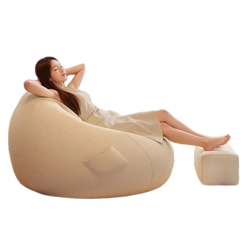 

2025 new corduroy bean bag lazy sofa tatami single creative leisure nest recliner home balcony