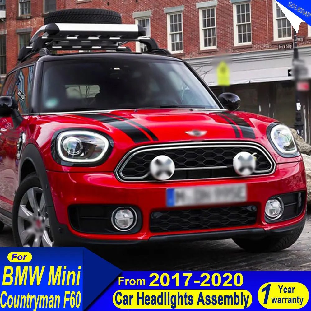 

Автомобильные аксессуары, светодиодные фары для BMW Mini F60 Cooper Countryman F60 2017-2022, передние DRL указатели поворота, фара в сборе