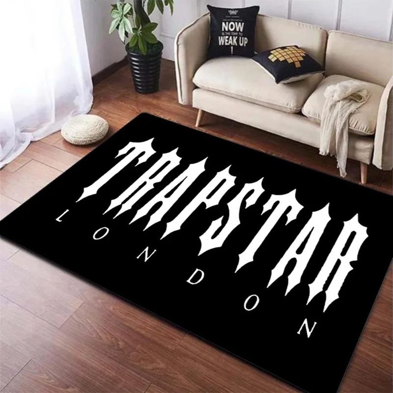 TRAPSTAR Shield Badge Chain Design Carpet Mat Non-Slip Rug Indoor Entryway Home Decoration Durable Urban Streetwear Floor Mat