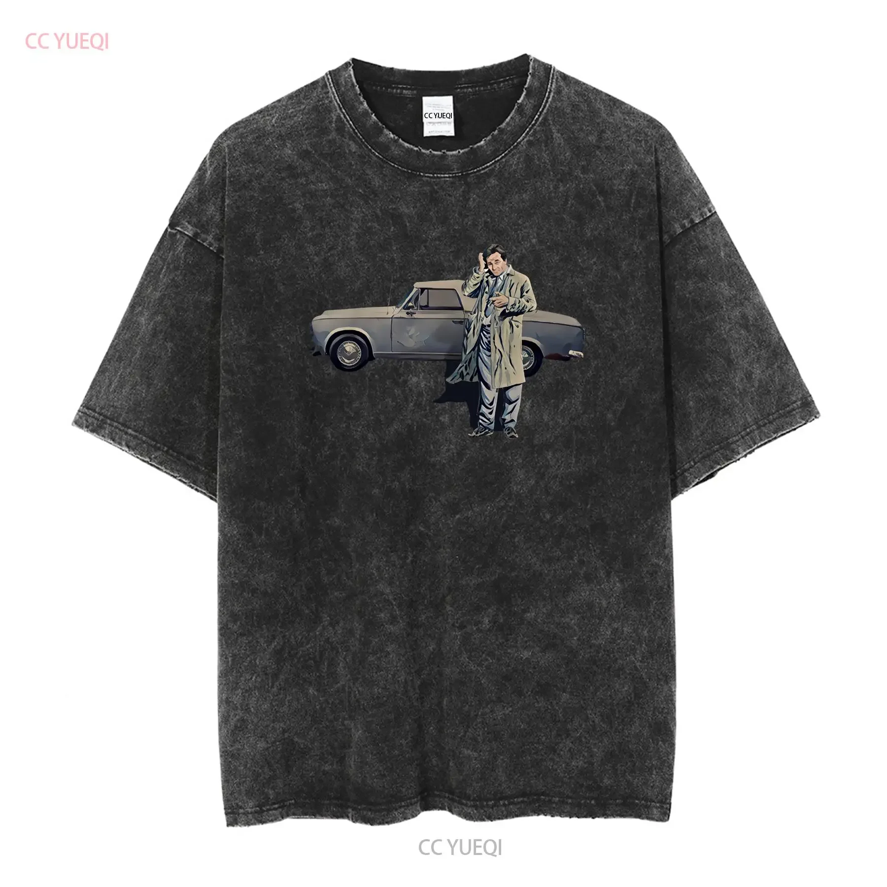 Columbo T Shirt Vintage cars for TV Series lovers Fans long or short sleeves vintage Washed Soft Versatile designer clothes