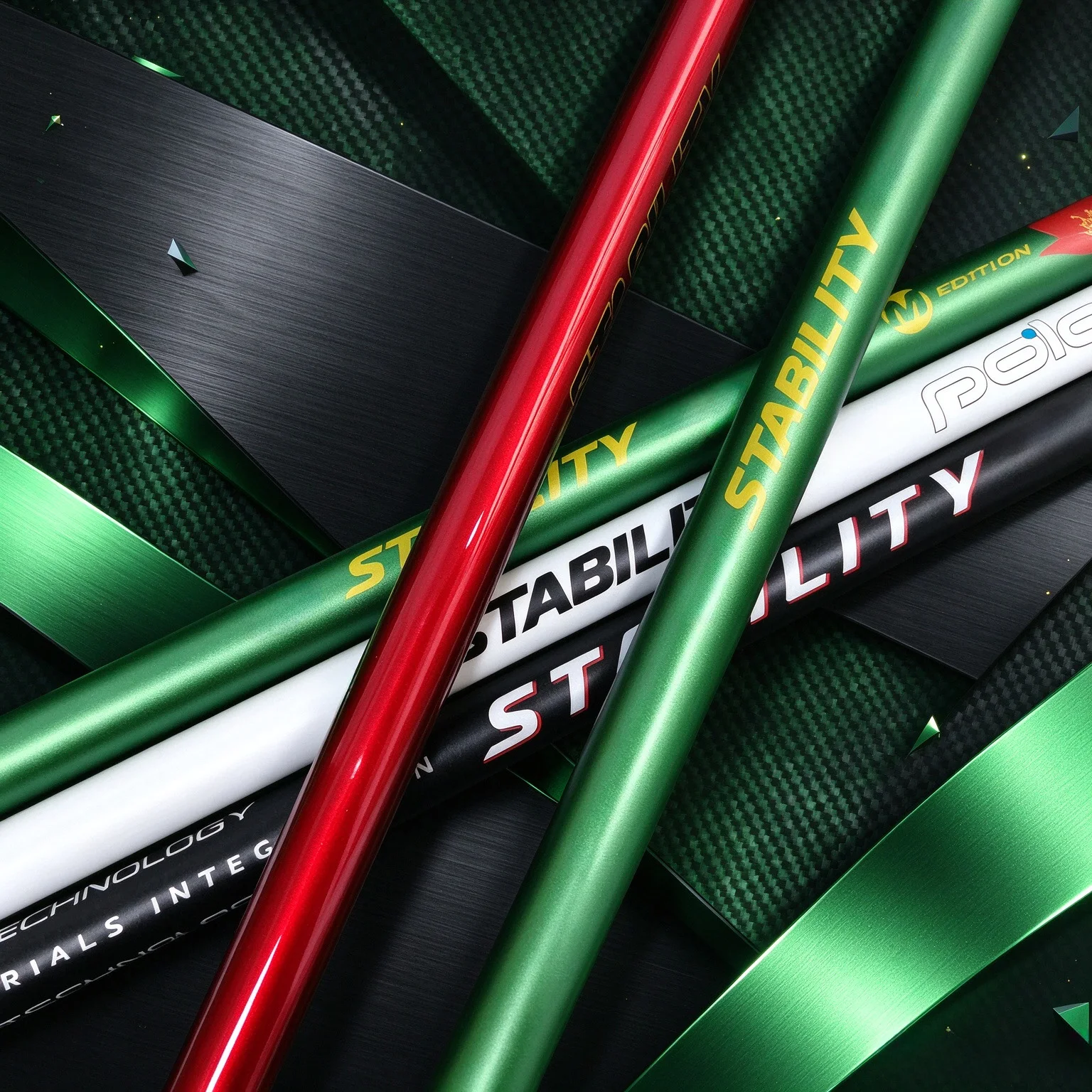 38inch St Carbon Steel Carbon Composite Putter Shaft, High Stability, Low Torsion Resistance, Universal Shaft for Golf Putters and Hybrid Clubs, Available in Black, Red, White, and Green