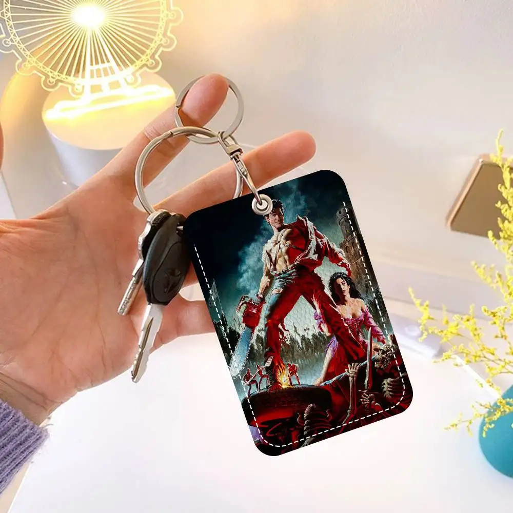 أفلام الرعب الشر الميت بولي Soft الجلود الناعمة مستطيلة حامل بطاقة المفاتيح التعريفي مصعد غطاء للحماية الشباب Faion Accory