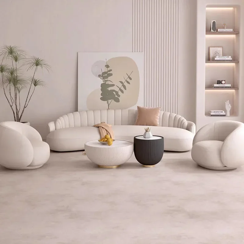 

Cream Balcony Living Room Sofas Puffs Couch Futon Armchair Lazy Cute Office Living Room Sofas Luxury Muebles Hotel Furniture