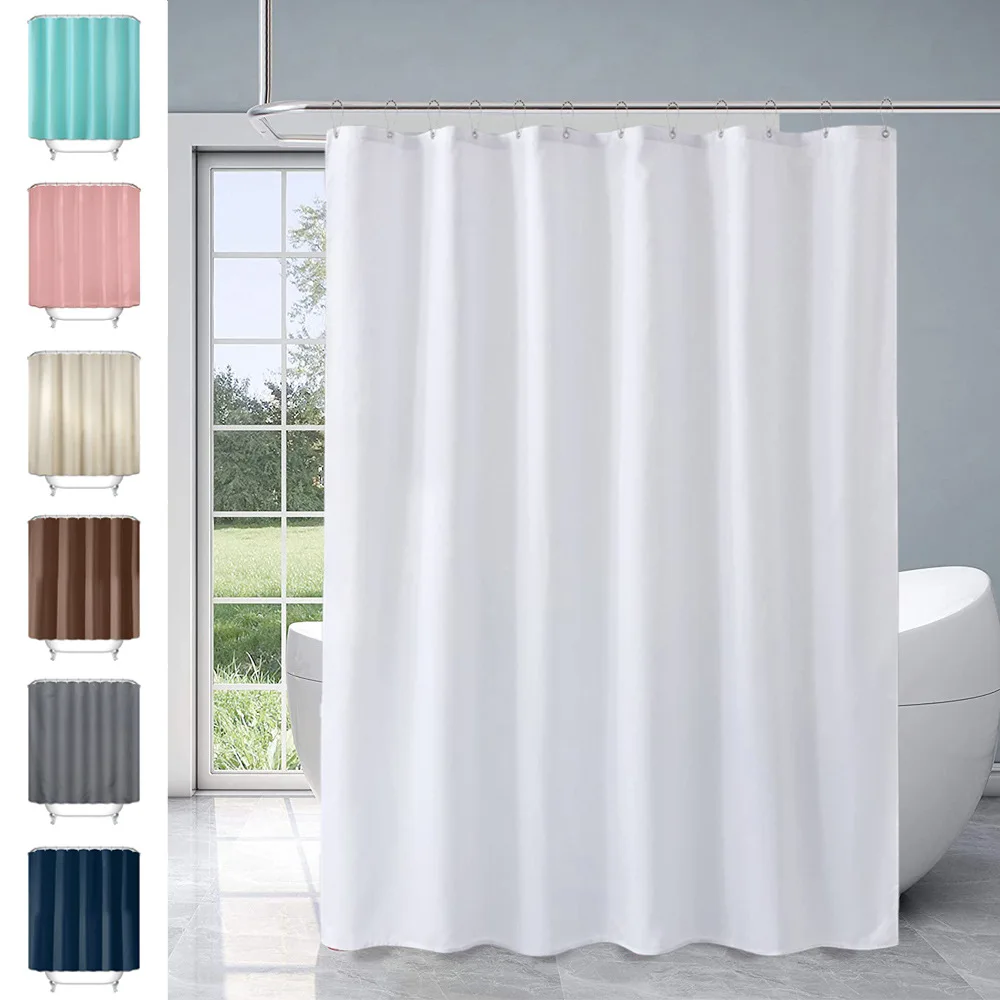 

Shower Curtain Liner, Family Friendly, Lightweight, Waterproof, PEVA, Curtains for Bathroom with 12 Grommet Holes