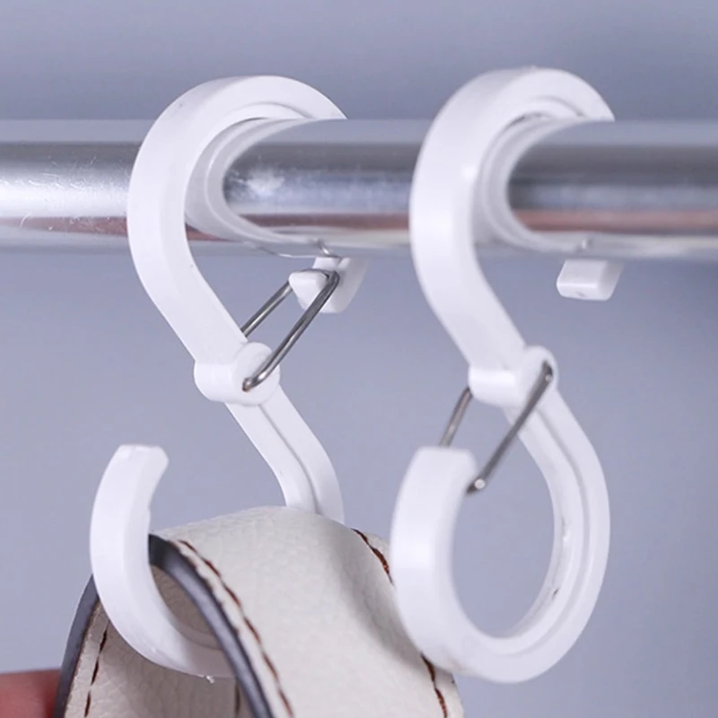 4Pcs S Shaped Hook Hanger Hanging Hooks For Kitchen Hanger Railing Hooks Closet Hook Coat Hat Tie Hanging Storage Organizer Hook
