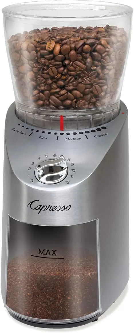 

Premium Stainless Steel Conical Burr Coffee Grinder with Precision Adjustment for Optimal Freshness and Consistent Grind