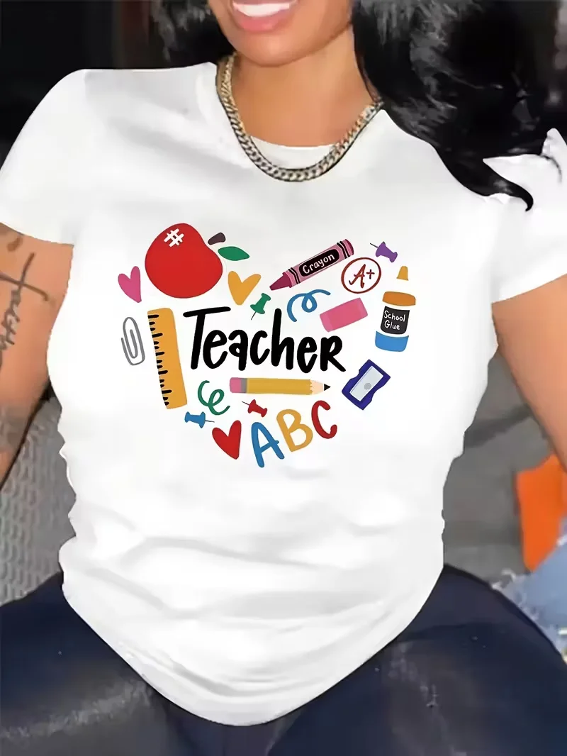 2025 جديد عارضة إلكتروني نمط طباعة للجنسين الشارع موضة الاتجاه قصيرة الأكمام القطن الخالص جولة الرقبة قصيرة الأكمام قميص #1