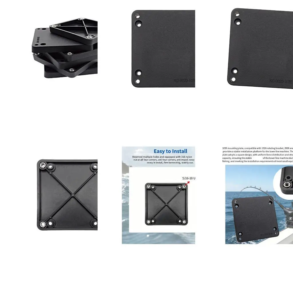 

Downrigger Fixed Base Thickened Plate Boats Fishing Rig Mount Bracket Deep Sea Trolling Marine Mounting Plate Enduring K1YF