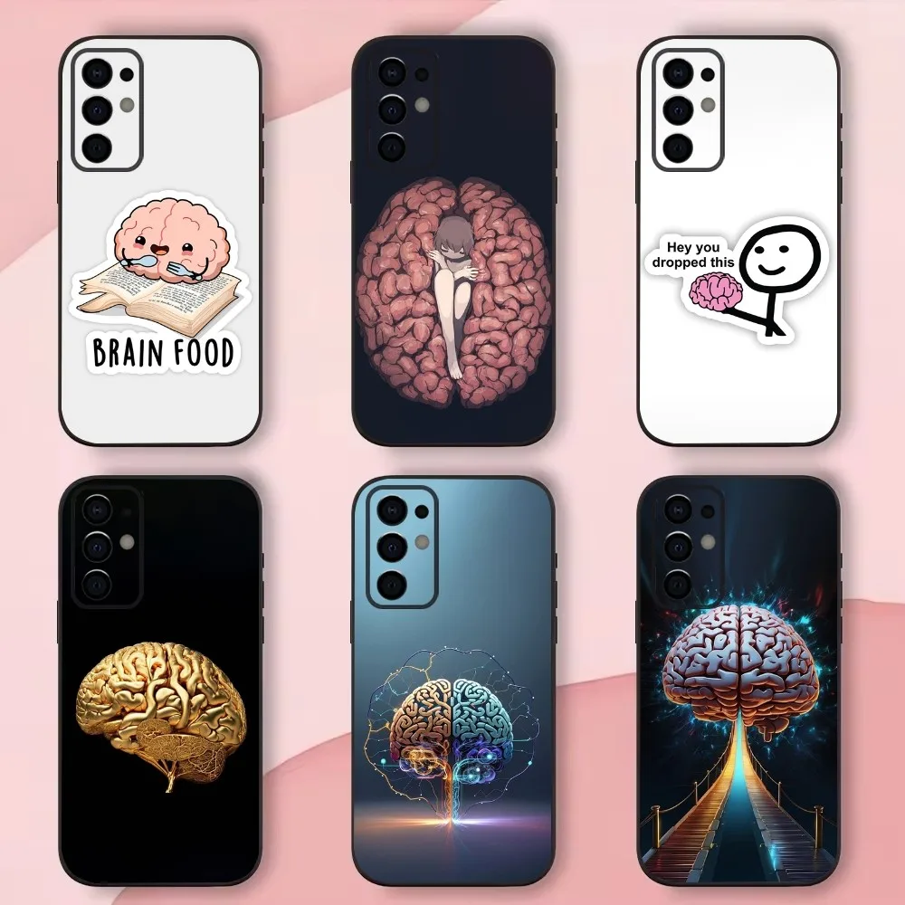 

Human Organ Brain Art Phone Case For Samsung S24,S21,S22,S23,S30,Ultra,S20,Plus,Fe,Lite,Note,10,9,5G Black Soft Shell