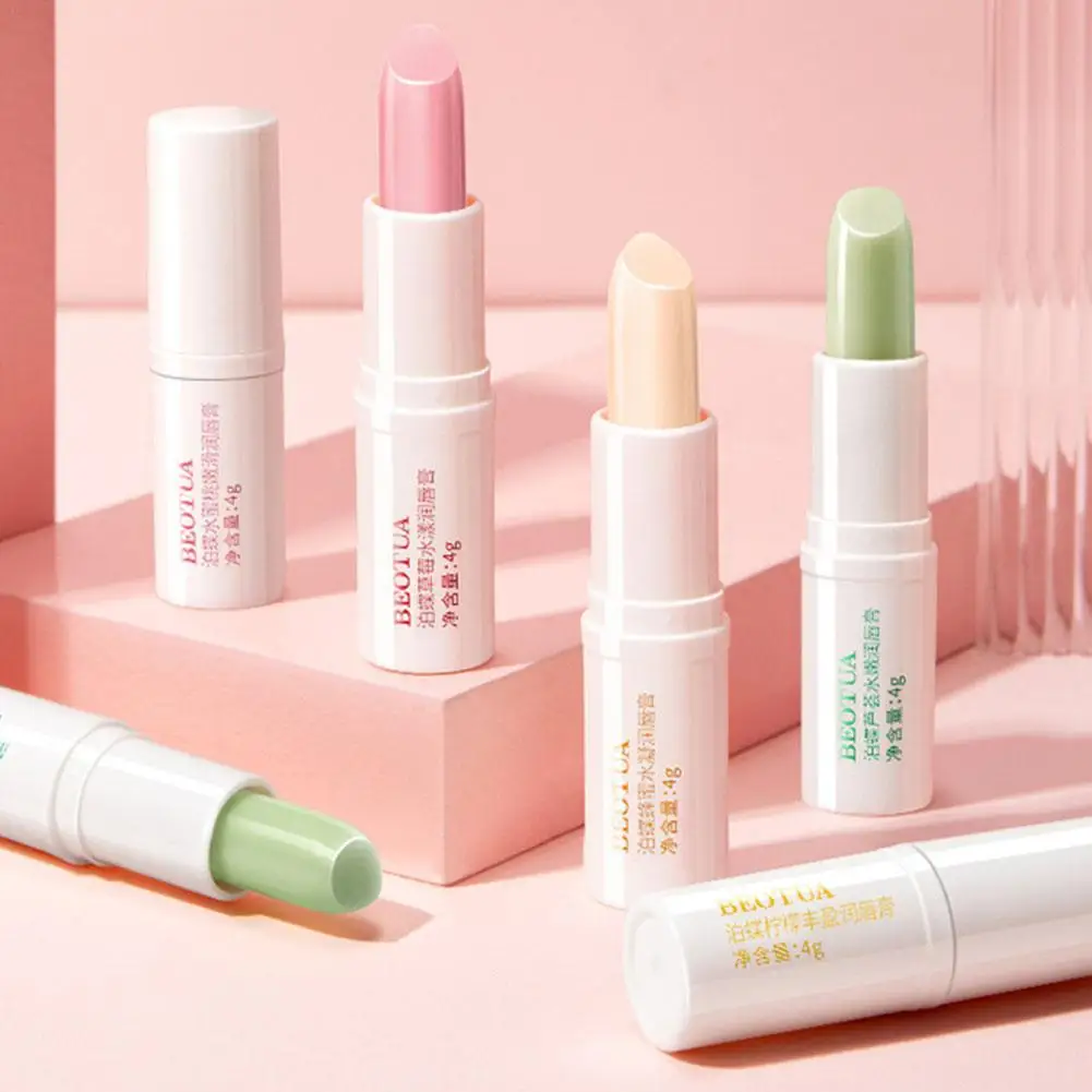 4g Fruit Lip Balm Hyaluronic Acid Honey Long-lasting Moisturizing Natural Nourishing Smoothing Lip Lines Makeup Lip Care