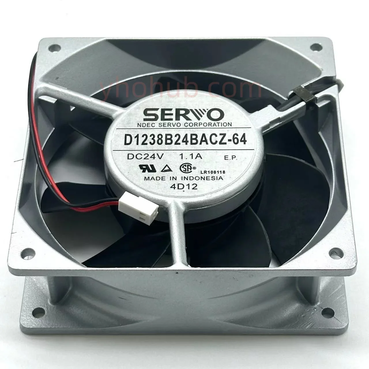 SERVO D1238B24BACZ-64 DC 24V 1.1A 120x120x38mm 2-Wire Server Cooling Fan