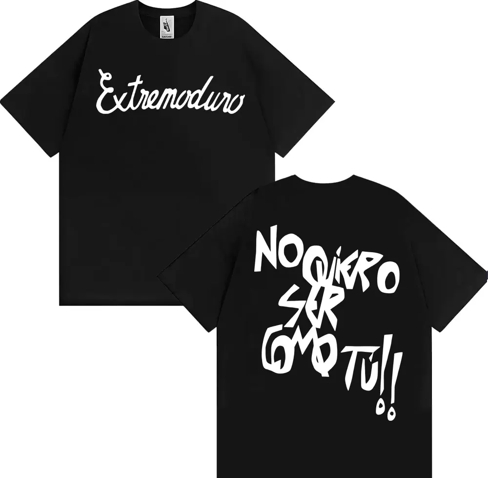 Rock Band Extremoduro Album Printed T-shirts Men Women High Quality Loose 100% Cotton T Shirt Fashion Trending Oversized T-shirt