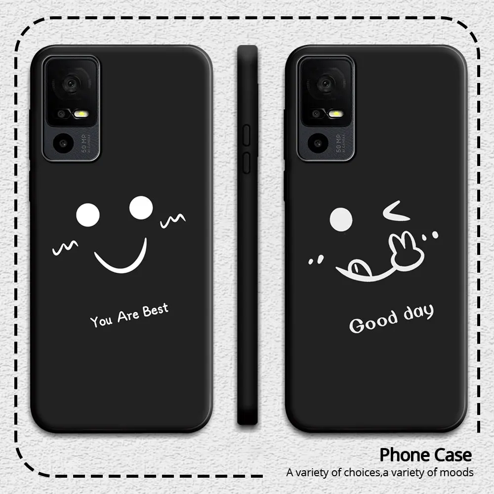 For Lively Jitterbug Smart 4 Case For Jitterbug Smart4 Fashion White Lip Printed Smile Pattern Soft Silicone Phone Cover Fundas