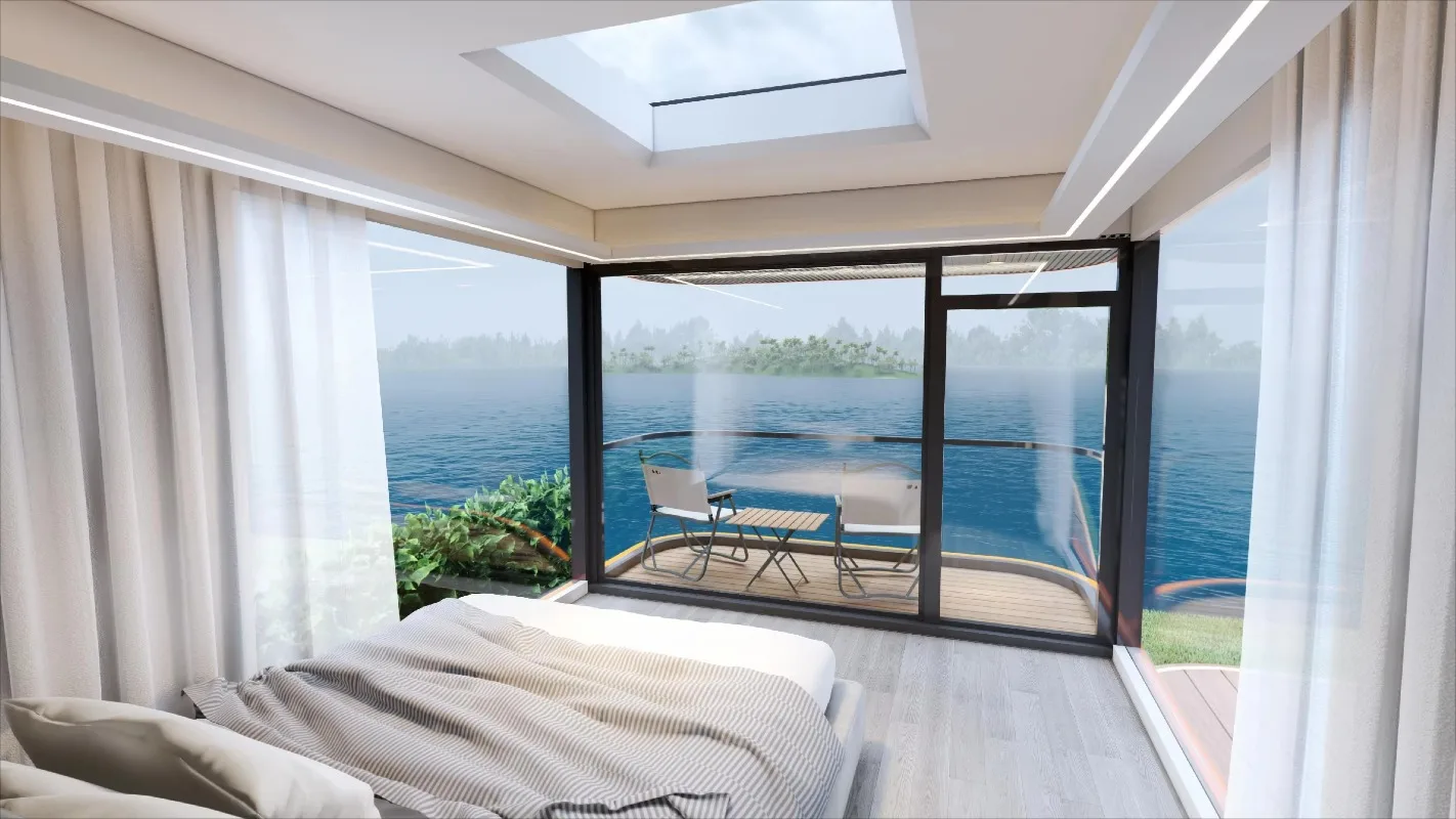 V6 casa pequeña prefabricada villa de hotel móvil para taller de oficina bar familiar o camping