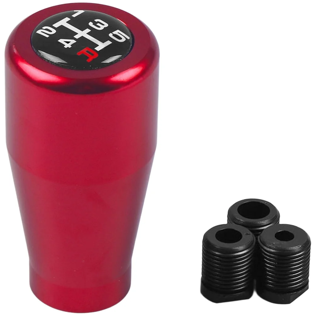 For Car Shift Knob for 5 Speed Manual Systems Aluminum Construction and 3 Adapters for Installation Versatility