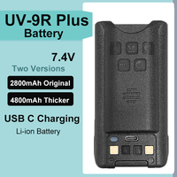 Baofeng UV-9R Battery USB C Charge 4800mAh Li-ion 7.4V UV-9R Pro UV-9G GMRS-9R UV-9R Plus BF-T57 Walkie Talkie Accessory 2800mAh