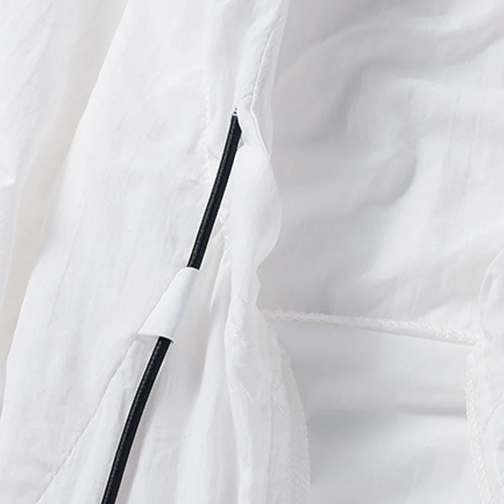 Camping Jacket Quick-Dry Jacket Hooded Neckline Lightweight Fabric Long Sleeve Print Pattern Brand New Ultrathin Camping Jacket