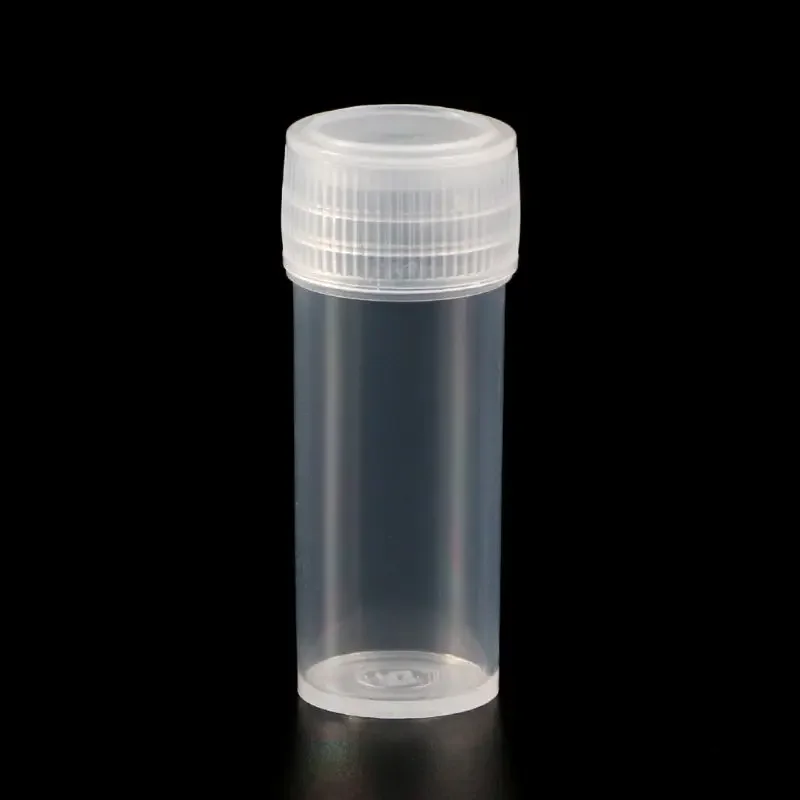 20pcs Practical Empty Plastic Bottles with Lids 5ml Small Vials Sample Container