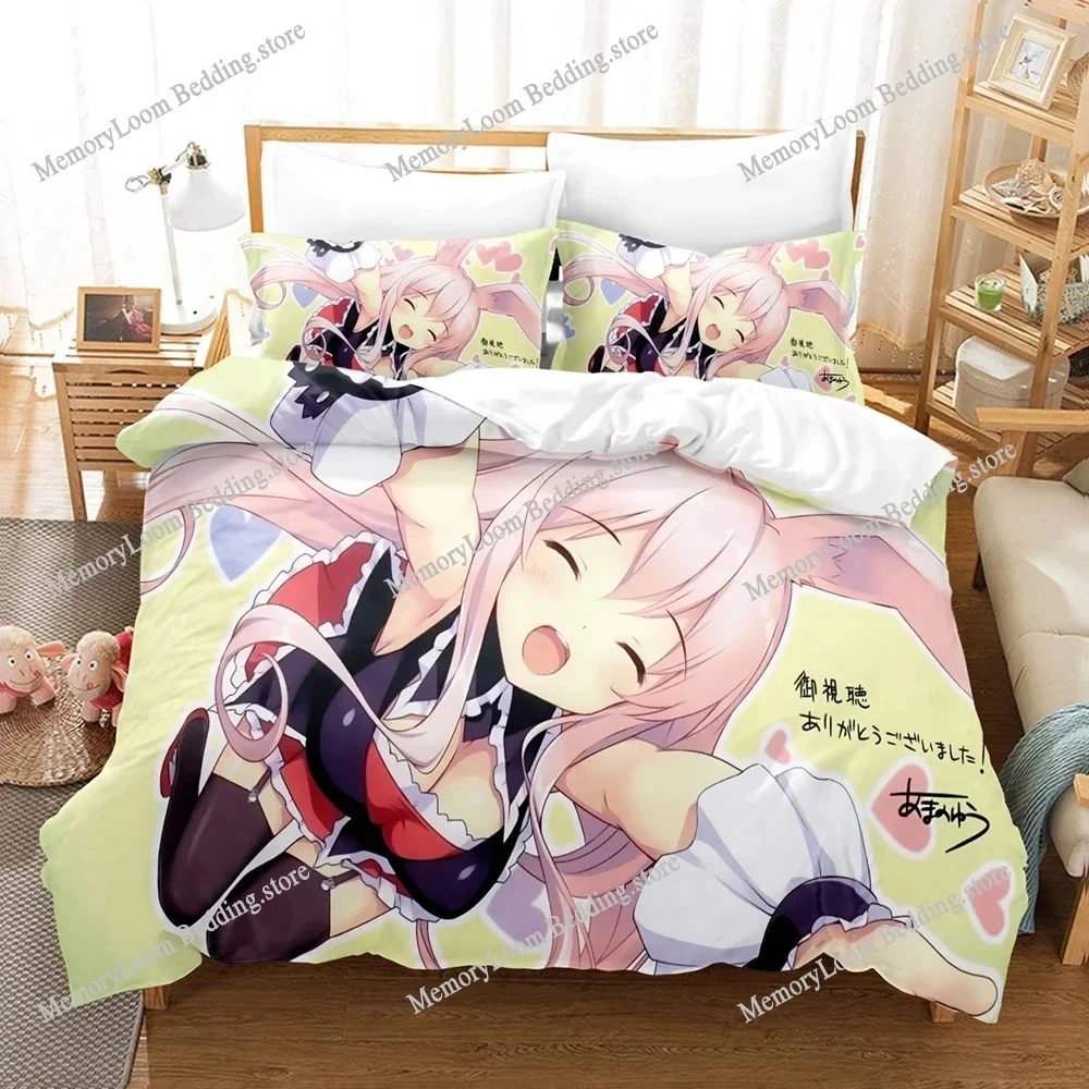 3D Print Anime Girls This Art Club Has A Problem Bedding Sets Duvet Cover Set with Pillowcase Twin Full Queen King Bedclothes