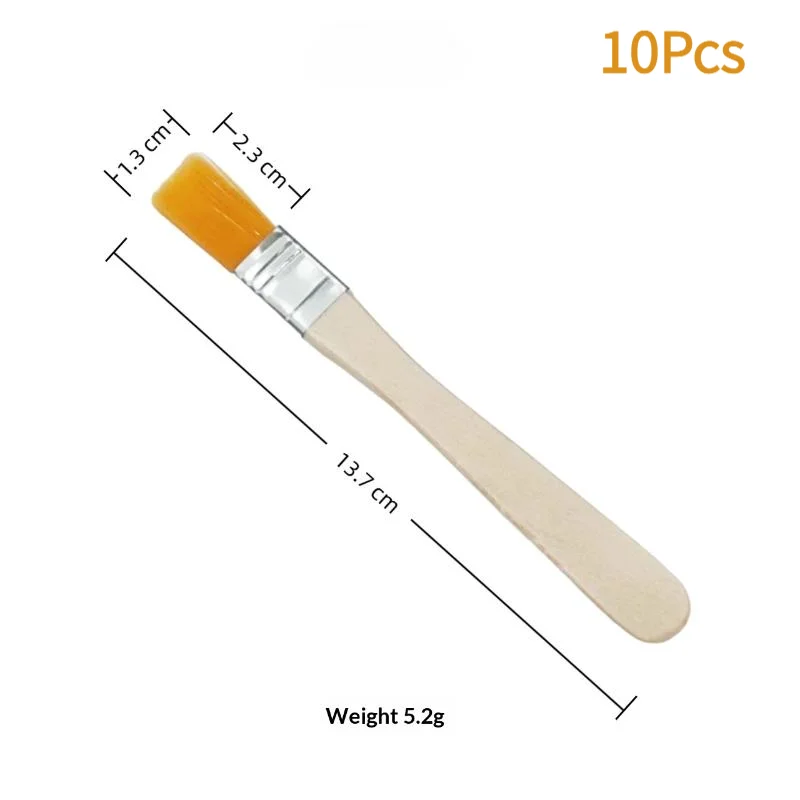 10Pcs Hair Painting Brushes Set Nylon Bristle Acrylic Oil Paint Brush Watercolor Drawing Art Supplies With Wood Handles.