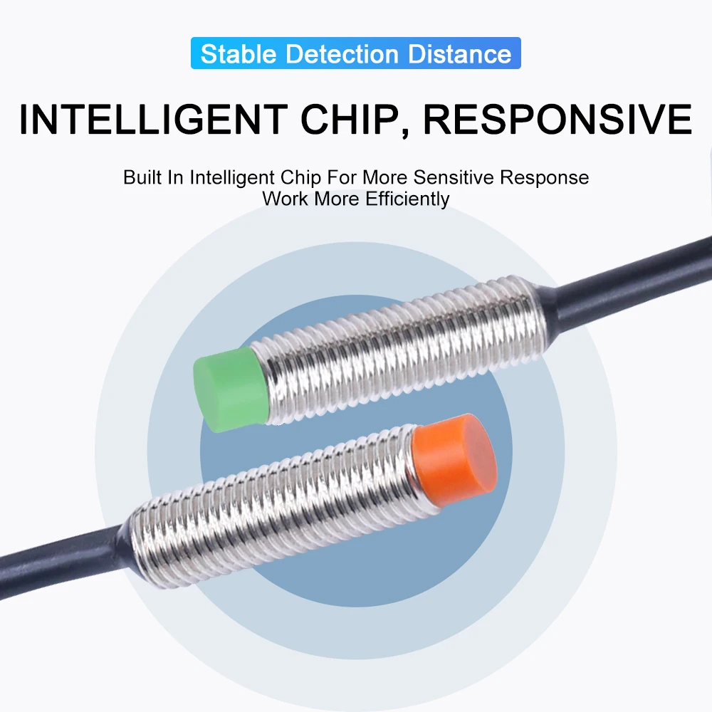 Circular Inductive Proximity Switch Sensor PR08-2DN/PR12-4DN Metal Induction Switch NPN Normally Open