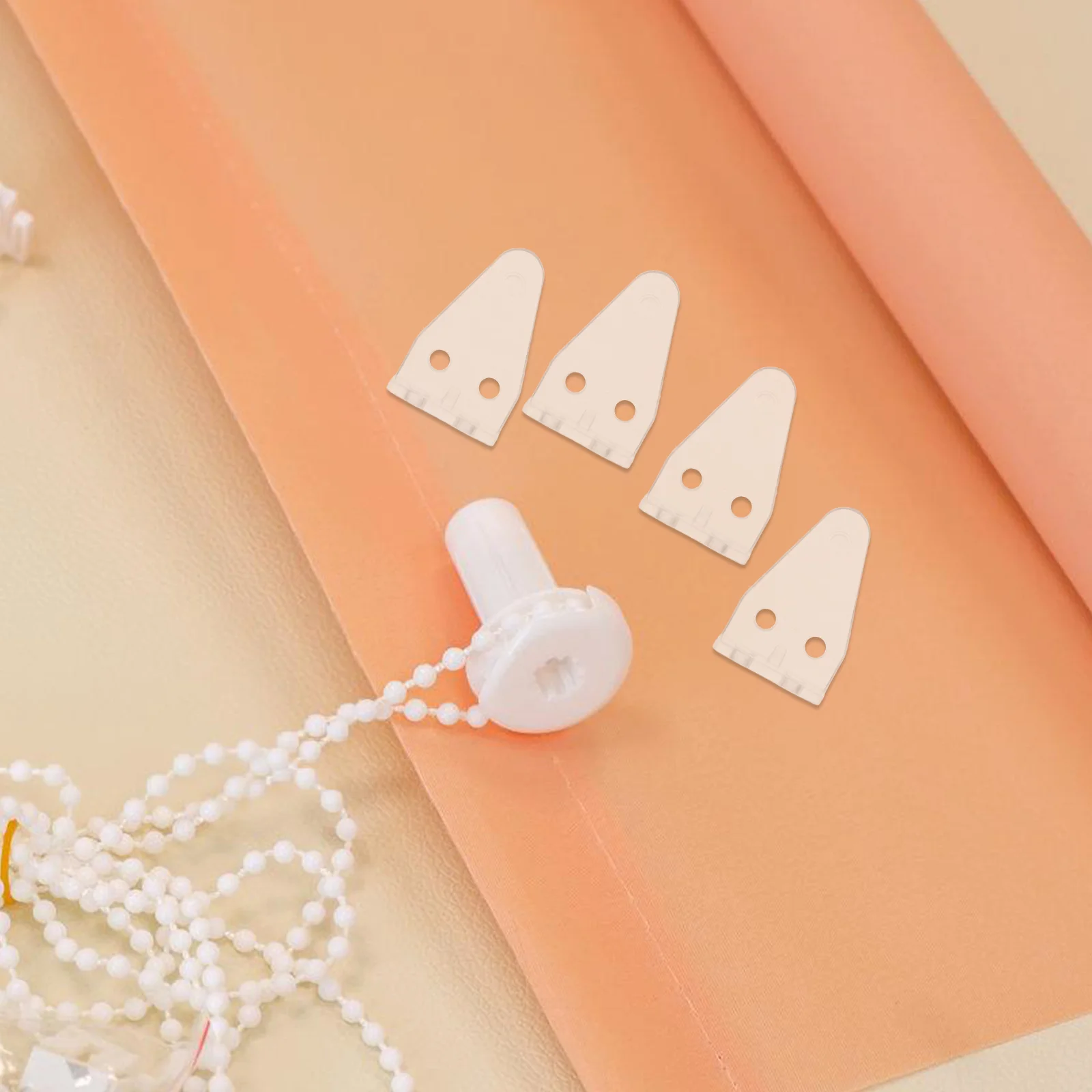 

10Pcs Plastic Blinds Hold Down Brackets Clear Bottom Rail Clips for Window Blinds Replacement Parts Reliable Shaking Prevention