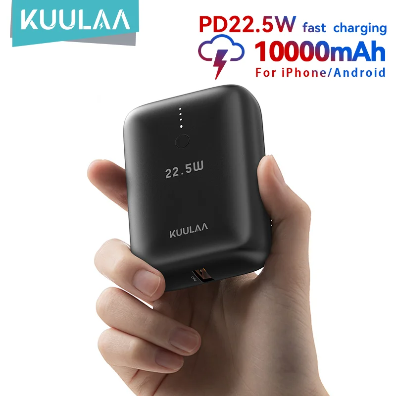 

KUULAA 22.5W Power Bank 10000mAh Portable Charger PowerBank Fast Charging External Battery For iPhone16 15 14 Xiaomi poweer bank