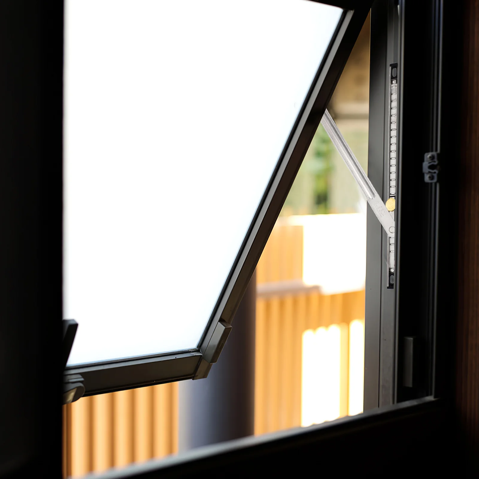 

No-Drill Casement Limiting Hinge Adjustable Opening Angle Security Bar Child Safety Limiter Rod Sliding Casement Window