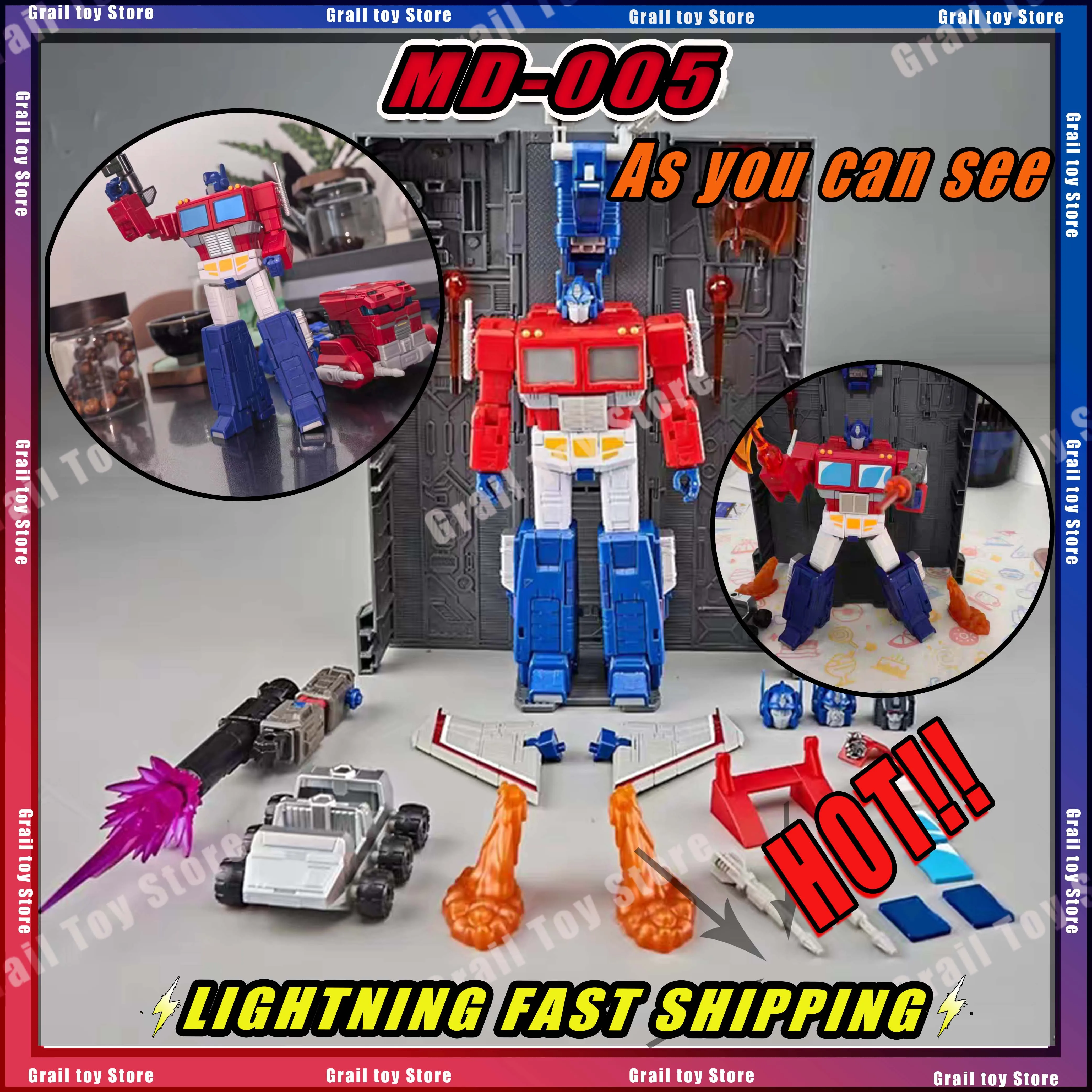 

Transformation Md005 Upgraded Ko Ss86 Md-005 Op Anime Figurine Action Figure Optimus Prime Pvc Model Collectible Toys Kids Gifts