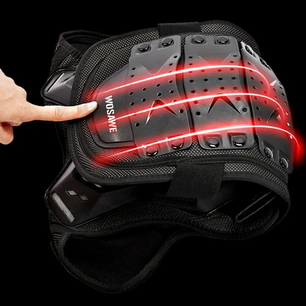 WOSAWE Kids Motorcycle Children Chest Vest Motorbike Chest Back Vest Motocross Racing Vest Outdoor Sports Riding Equipment