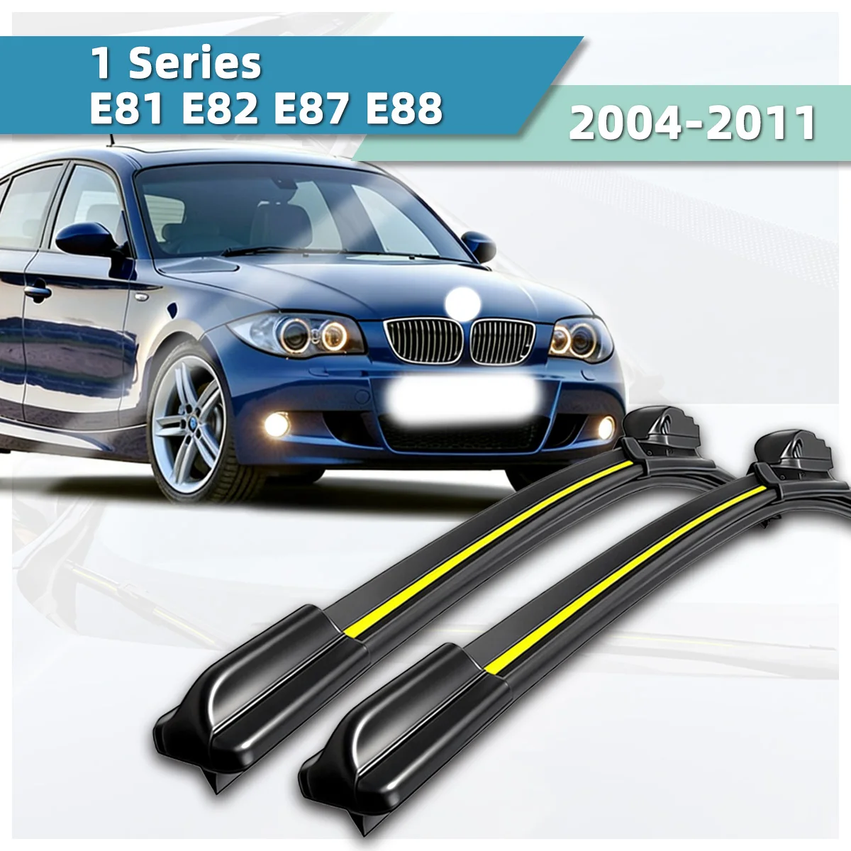 

Fit For BMW 1Series E81 E82 E87 E88 (2004-2011) Wiper Natural Rubber Strip Boneless Silent Car Windshields Front Wiper Auto Part