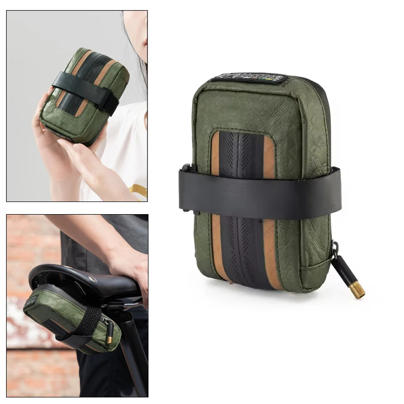 0.4L ultra-light Velcro wrist bag clutch bag Universal bicycle back seat saddle bag tool bag,tail bag Adjustable Rear Bag