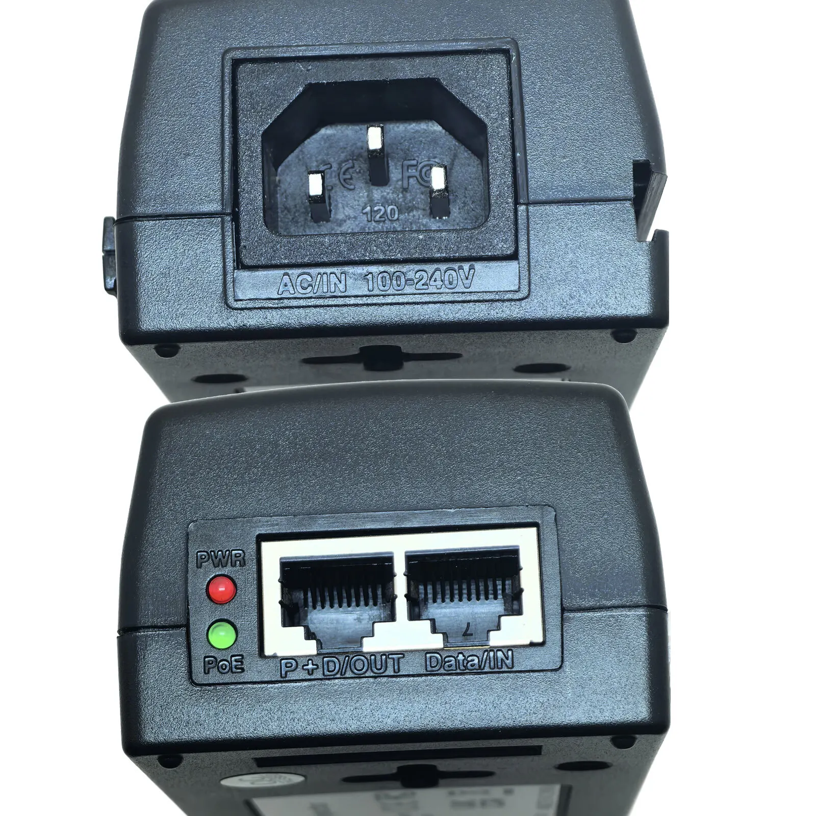 90 vatios PoE++ 802.3BT 2.5G Gigabit PoE adaptador de inyector 56V 1.6A 90W 2500mbps